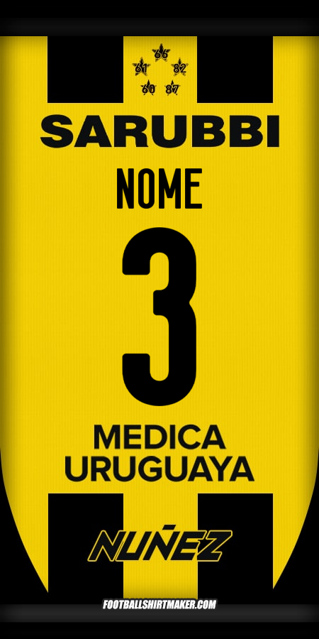 Camisa Peñarol 2025 -  nome - 3