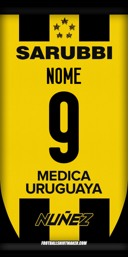 Camisa Peñarol 2025 -  nome - 9