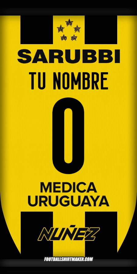 Jersey Peñarol 2025 -  tu nombre - 0
