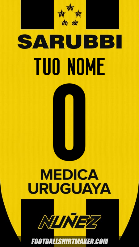 Maglia Peñarol 2025 -  tuo nome - 0