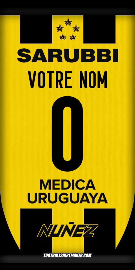 Maillot Peñarol 2025 -  votre nom - 0