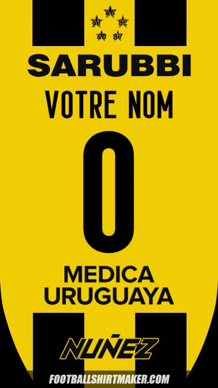 Maillot Peñarol 2025 -  votre nom - 0