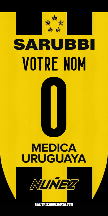 Maillot Peñarol 2025 -  votre nom - 0