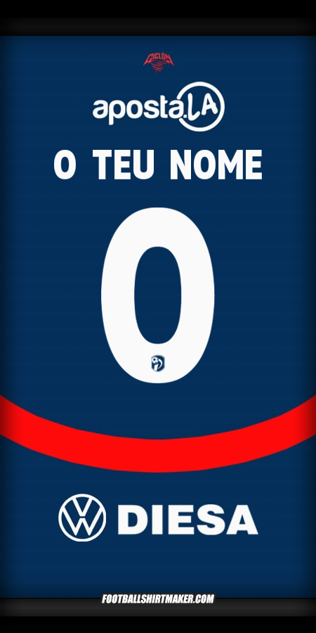 Camisola Club Cerro Porteño 2025 -  o teu nome - 0
