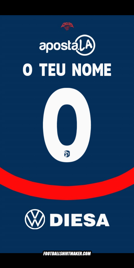 Camisola Club Cerro Porteño 2025 -  o teu nome - 0