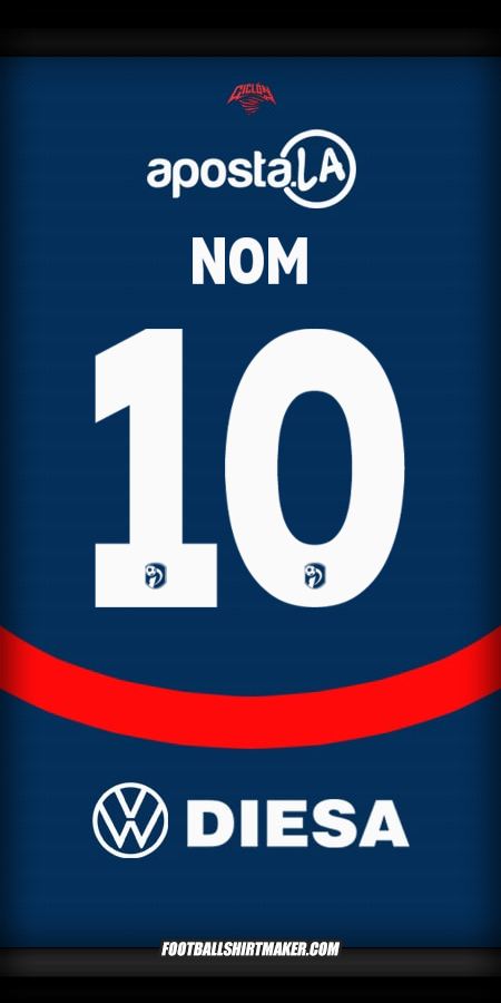 Maillot Club Cerro Porteño 2025 -  nom - 10