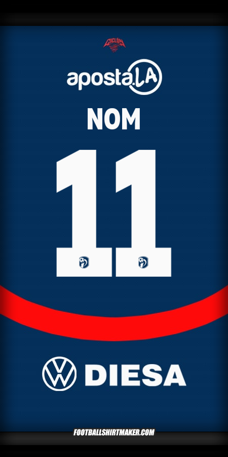 Maillot Club Cerro Porteño 2025 -  nom - 11