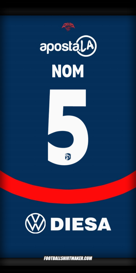 Maillot Club Cerro Porteño 2025 -  nom - 5