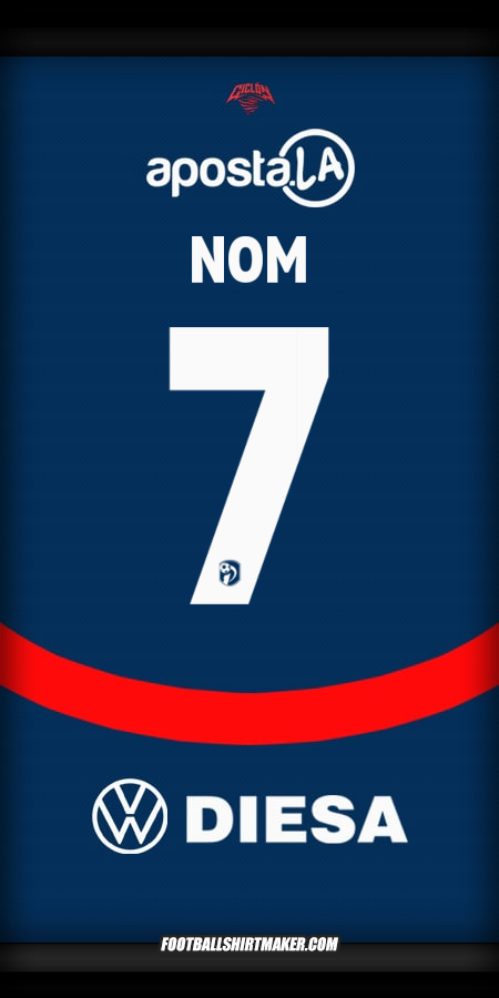 Maillot Club Cerro Porteño 2025 -  nom - 7