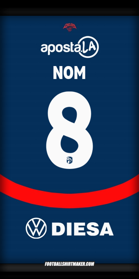 Maillot Club Cerro Porteño 2025 -  nom - 8