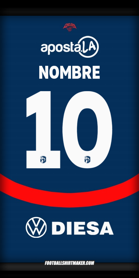 Jersey Club Cerro Porteño 2025 -  nombre - 10