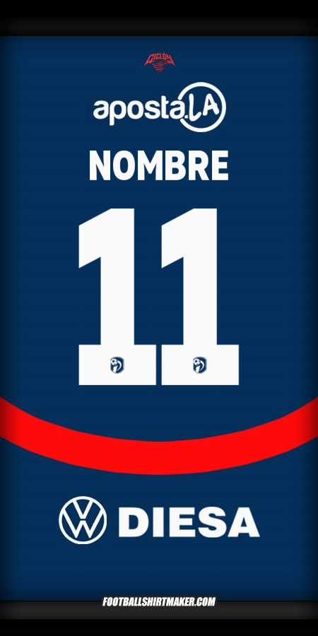 Camiseta Club Cerro Porteño 2025 -  nombre - 11