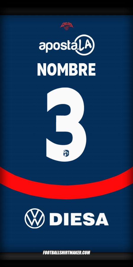 Jersey Club Cerro Porteño 2025 -  nombre - 3