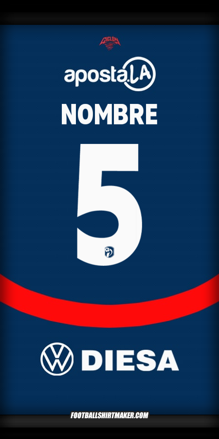 Camiseta Club Cerro Porteño 2025 -  nombre - 5
