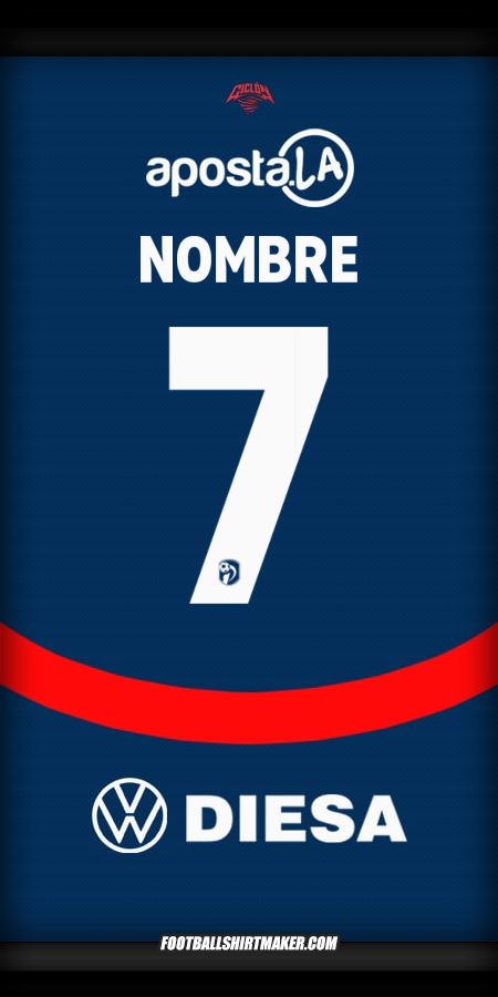 Jersey Club Cerro Porteño 2025 -  nombre - 7