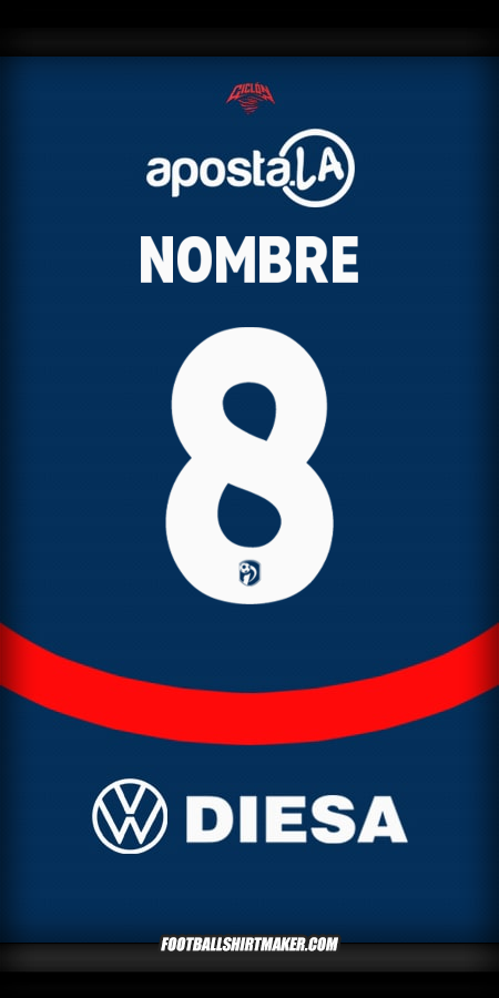 Jersey Club Cerro Porteño 2025 -  nombre - 8