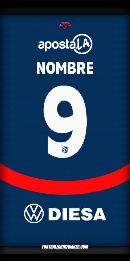 Jersey Club Cerro Porteño 2025 -  nombre - 9