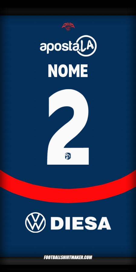 Camisola Club Cerro Porteño 2025 -  nome - 2