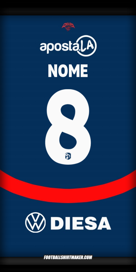 Camisola Club Cerro Porteño 2025 -  nome - 8