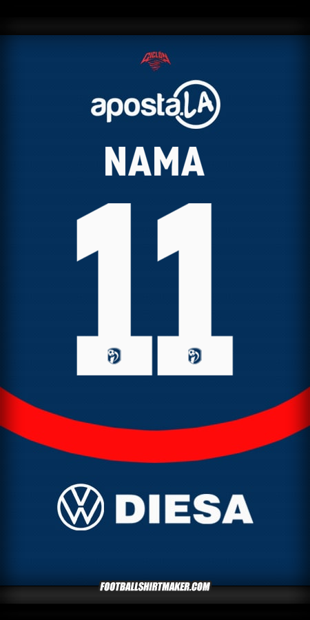 Jersey Club Cerro Porteño 2025 -  nama - 11