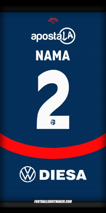 Jersey Club Cerro Porteño 2025 -  nama - 2