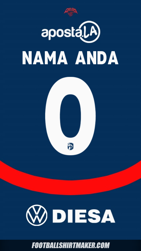 Jersey Club Cerro Porteño 2025 -  nama anda - 0