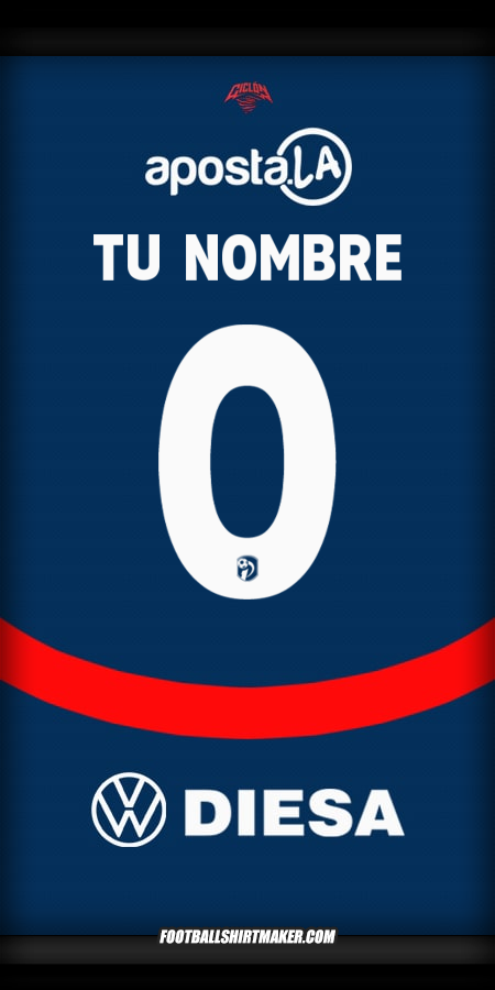Camiseta Club Cerro Porteño 2025 -  tu nombre - 0