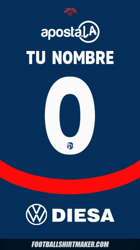 Jersey Club Cerro Porteño 2025 -  tu nombre - 0