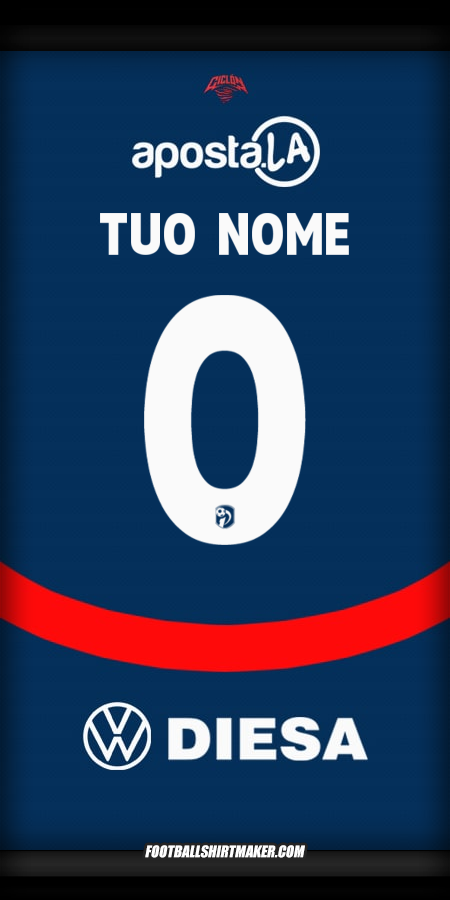 Maglia Club Cerro Porteño 2025 -  tuo nome - 0