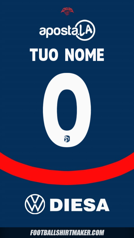 Maglia Club Cerro Porteño 2025 -  tuo nome - 0