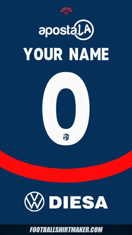 Shirt Club Cerro Porteño 2025 -  your name - 0