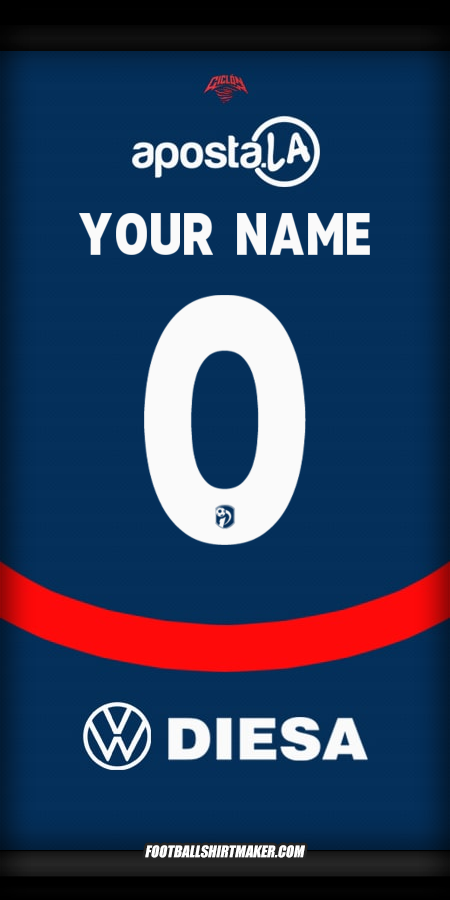 Jersey Club Cerro Porteño 2025 -  your name - 0