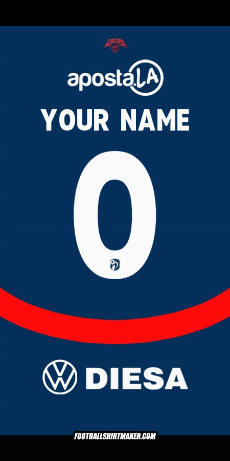 Shirt Club Cerro Porteño 2025 -  your name - 0