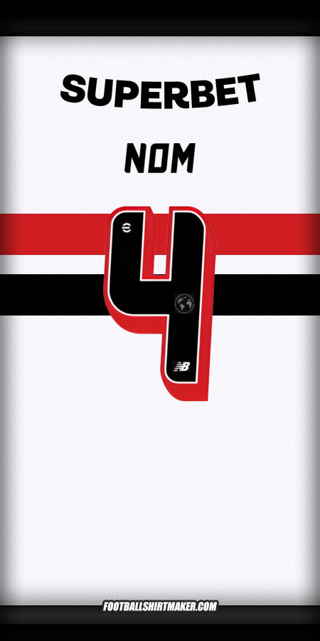 Maillot Sao Paulo FC 2025 -  nom - 4