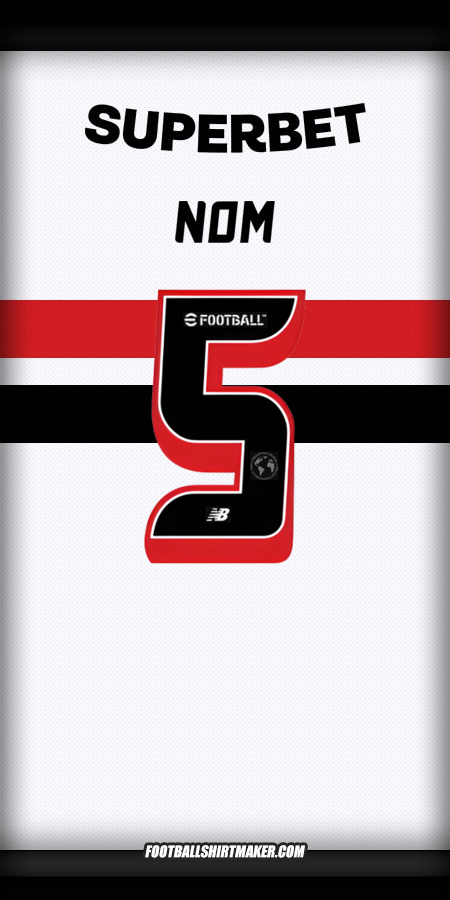 Maillot Sao Paulo FC 2025 -  nom - 5