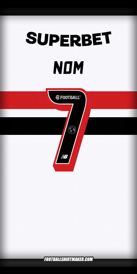 Maillot Sao Paulo FC 2025 -  nom - 7