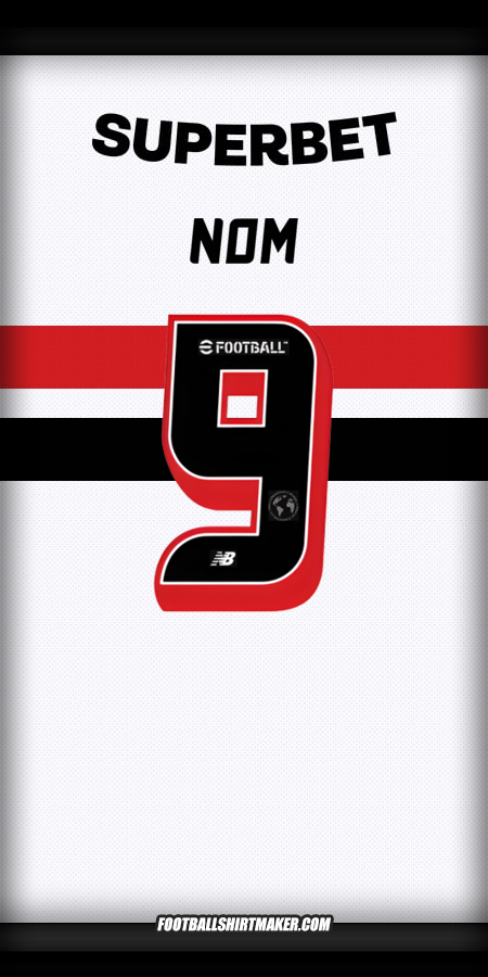 Maillot Sao Paulo FC 2025 -  nom - 9