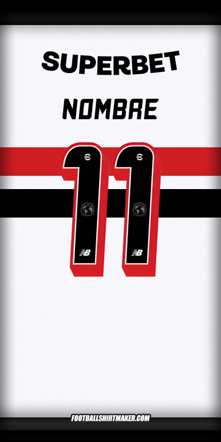Camiseta Sao Paulo FC 2025 -  nombre - 11
