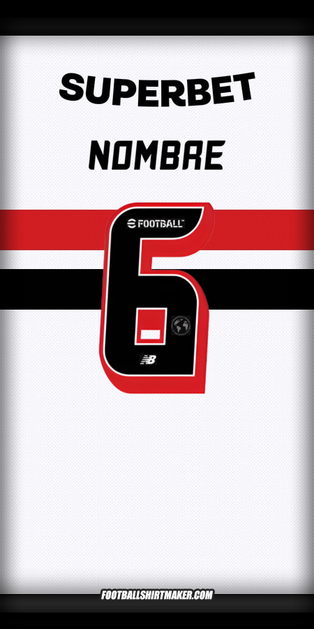 Jersey Sao Paulo FC 2025 -  nombre - 6