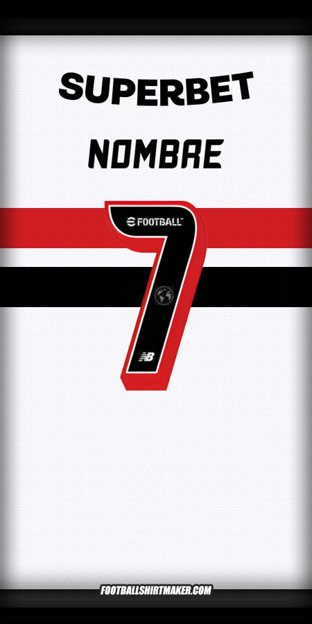 Camiseta Sao Paulo FC 2025 -  nombre - 7