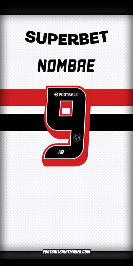 Camiseta Sao Paulo FC 2025 -  nombre - 9