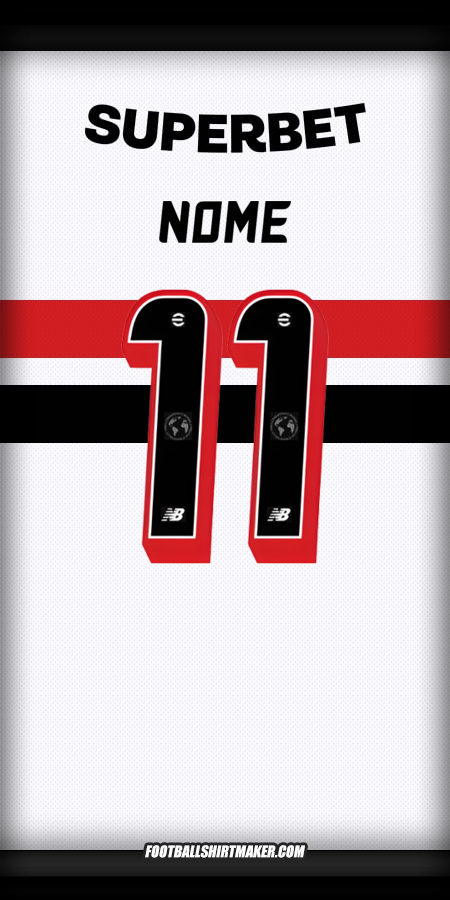 Camisa Sao Paulo FC 2025 -  nome - 11