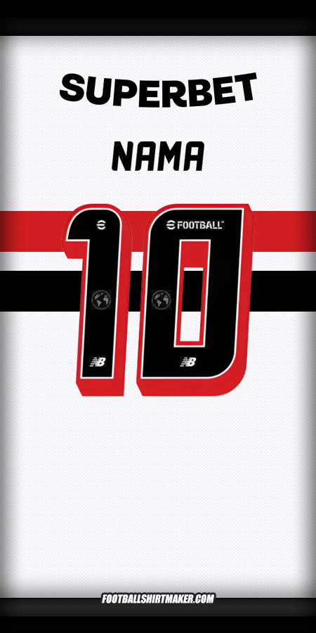 Jersey Sao Paulo FC 2025 -  nama - 10