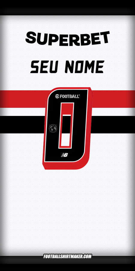 Camisa Sao Paulo FC 2025 -  seu nome - 0