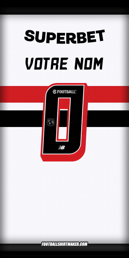 Maillot Sao Paulo FC 2025 -  votre nom - 0