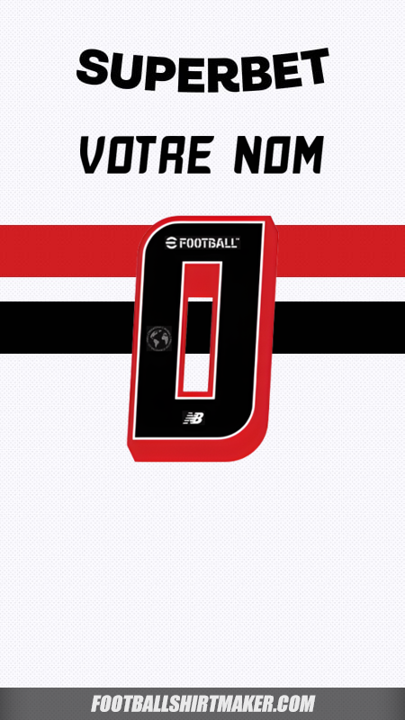 Maillot Sao Paulo FC 2025 -  votre nom - 0