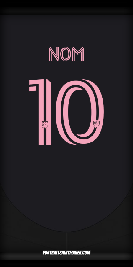 Maillot Inter Miami 2025 Extérieur -  nom - 10