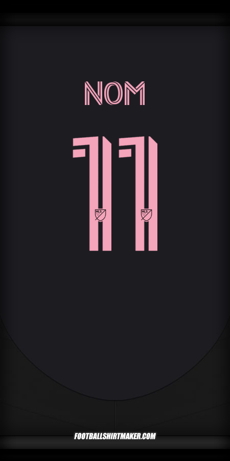 Maillot Inter Miami 2025 Extérieur -  nom - 11