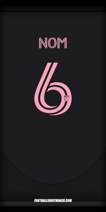 Maillot Inter Miami 2025 Extérieur -  nom - 6