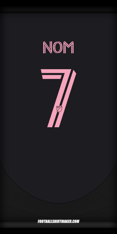 Maillot Inter Miami 2025 Extérieur -  nom - 7